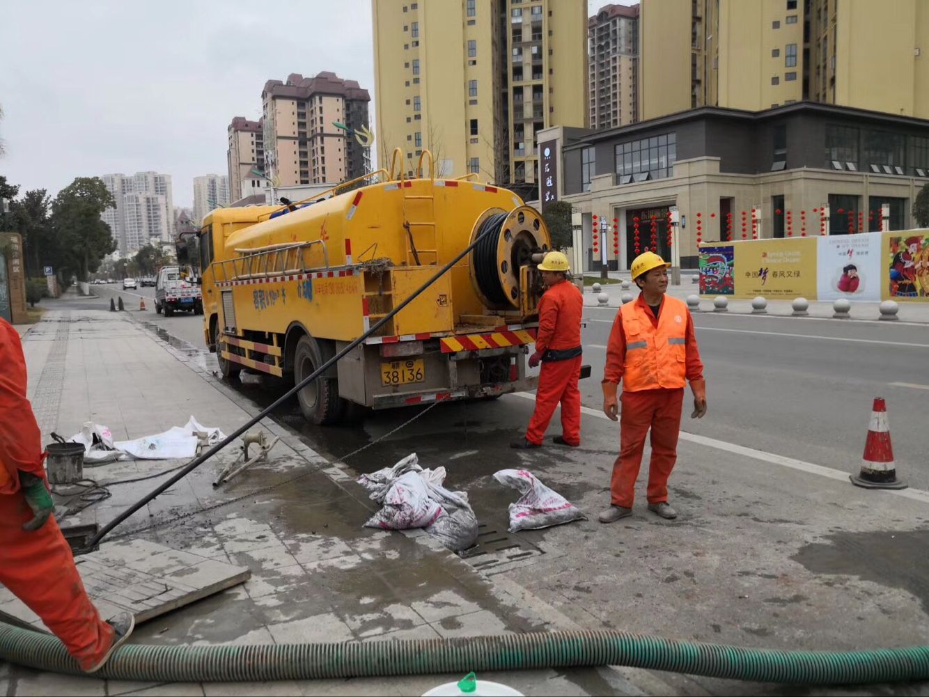 岱岳排污管道清淤-管道清洗
